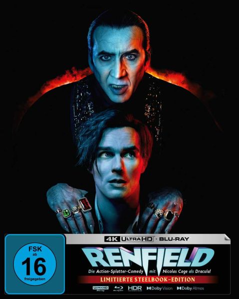 Renfield | Limitierte Steelbook-Edition mit Fullslip (4K Ultra HD Blu-ray + Blu-ray)