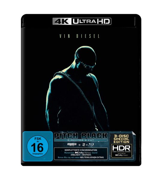 Pitch Black (Director's Cut) | 3-Disc Special Edition (UHD + Blu-ray + Bonus-Blu-ray)