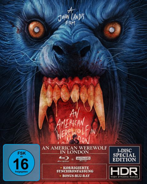 An American Werewolf in London - 3-Disc-Special Edition (UHD + BD + Bonus-BD) (Gabz Artwork)