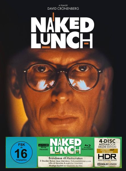Naked Lunch | Mediabook (Ultra-HD Blu-ray + Blu-ray + 2x Bonus-Blu-ray) INT-Artwork - 500 Stück