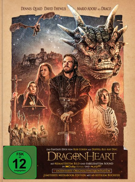 Dragonheart - Remastered Mediabook Edition (Cover C) (Doppel-Blu-ray mit Dolby Atmos + AURO-3D)