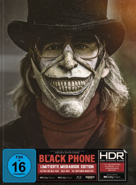 The Black Phone | Limitiertes Mediabook (4K Ultra HD Blu-ray + Blu-ray) Cover B